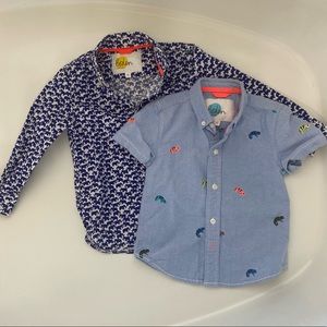 Boden Button down dress shirt bundle size 4-5